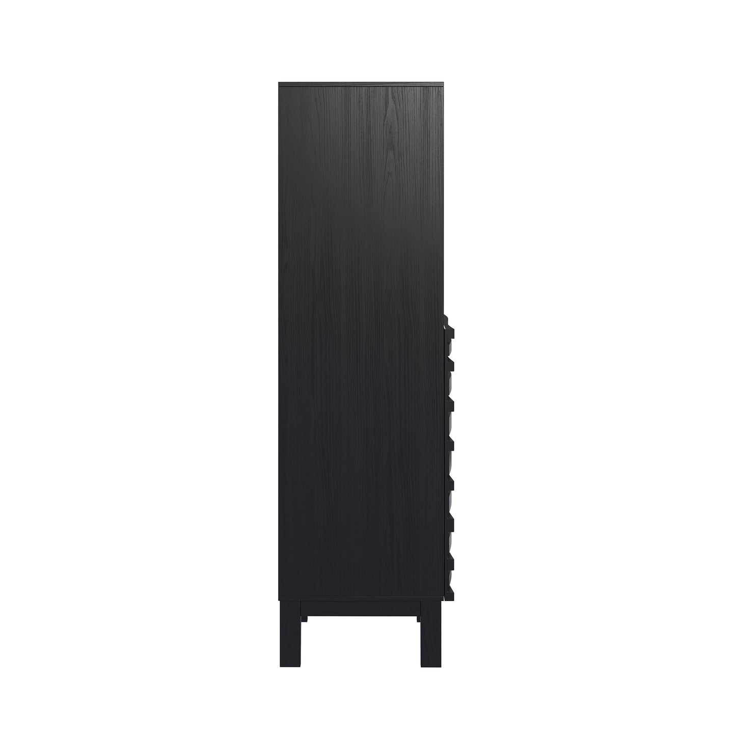 Swiss Madison, Cascade 17 x 17 x 60 Freestanding Linen Cabinet in Black Oak