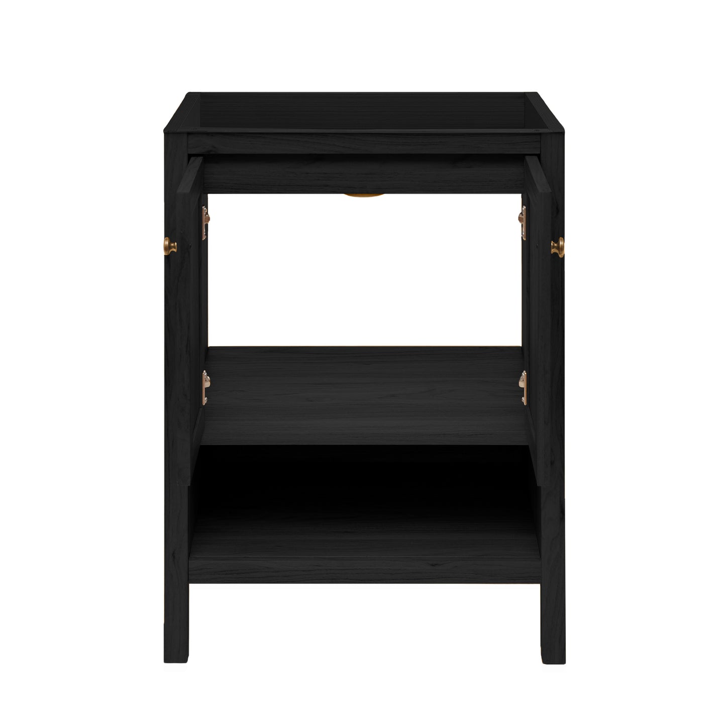 Swiss Madison, Chateau 24" Freestanding Bathroom Vanity Cabinet without Top in Black Oak