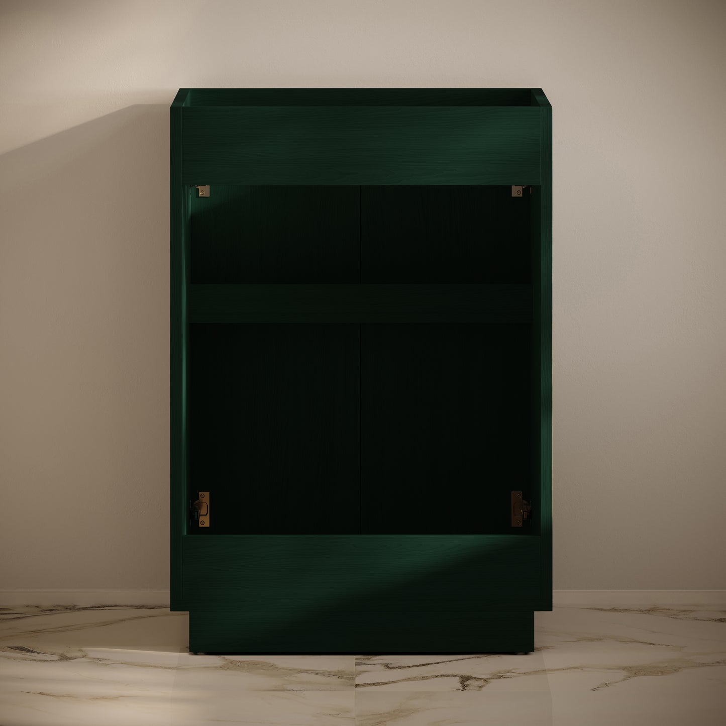 Swiss Madison, St. Tropez 24" Freestanding Bathroom Vanity Cabinet without Top in Green Oak