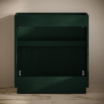 Swiss Madison St. Tropez 36-inch freestanding bathroom vanity in Green Oak — view 4