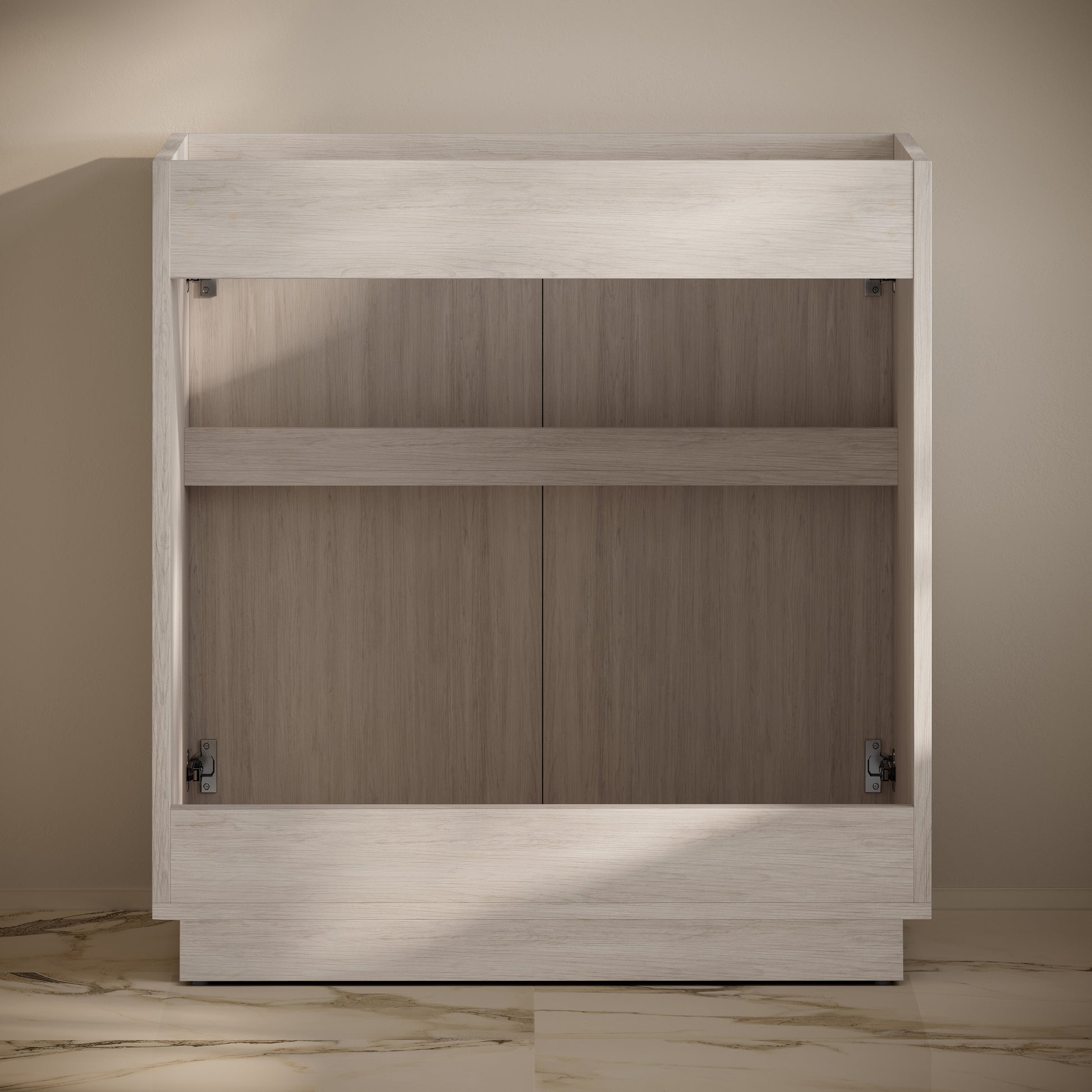 Swiss Madison St. Tropez 36-inch freestanding bathroom vanity in White Oak — view 4