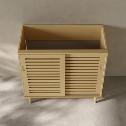 Swiss Madison Delice 36-inch freestanding bathroom vanity in Natural Oak — view 4