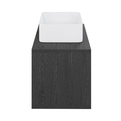 Swiss Madison, Concorde 24'' Wall-Hung Vanity In Black