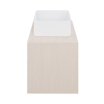Swiss Madison, Concorde 24'' Wall-Hung Vanity In White Oak