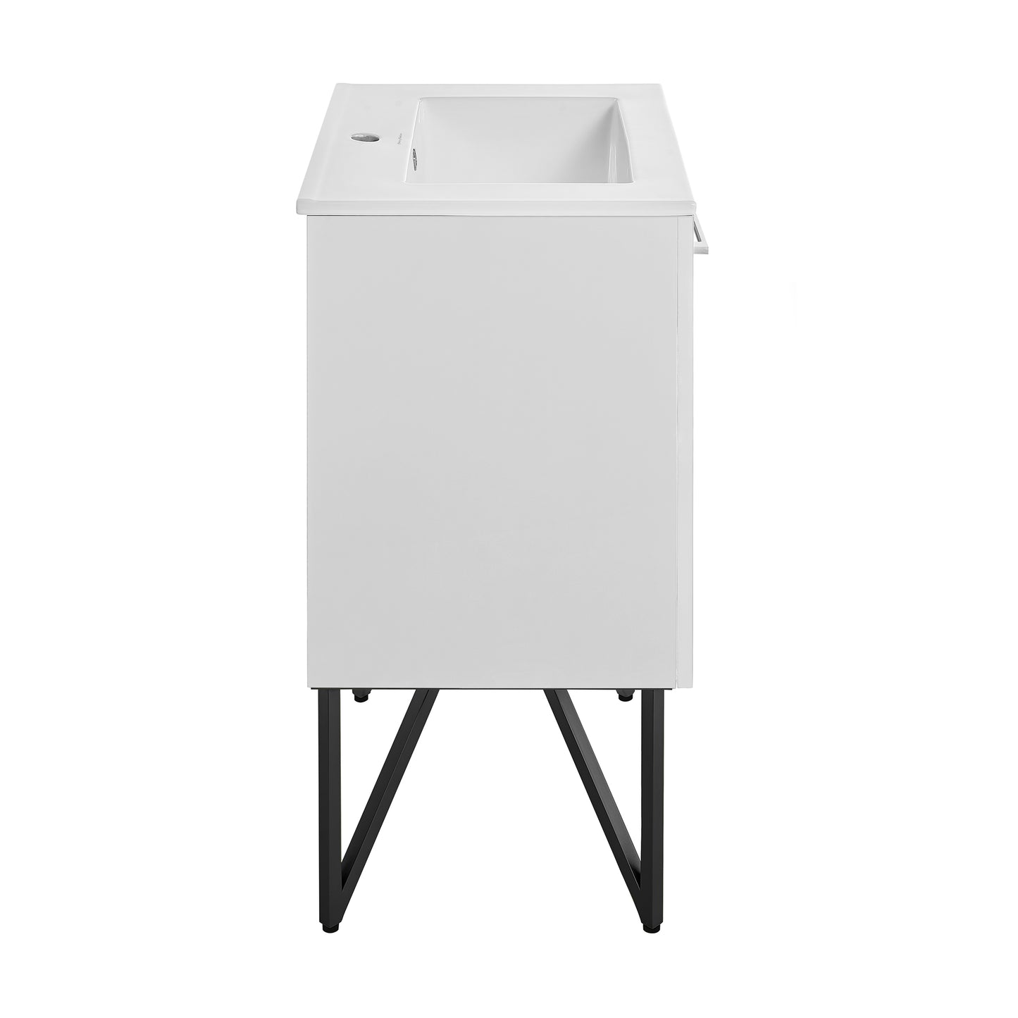 Swiss Madison, Annecy 24" Freestanding Bathroom Vanity in White with Sink Top