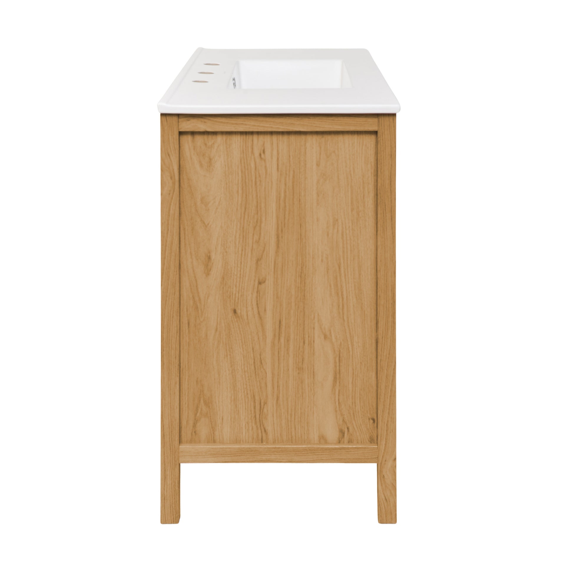 Swiss Madison Chateau 36-inch freestanding bathroom vanity in Golden Oak — view 3
