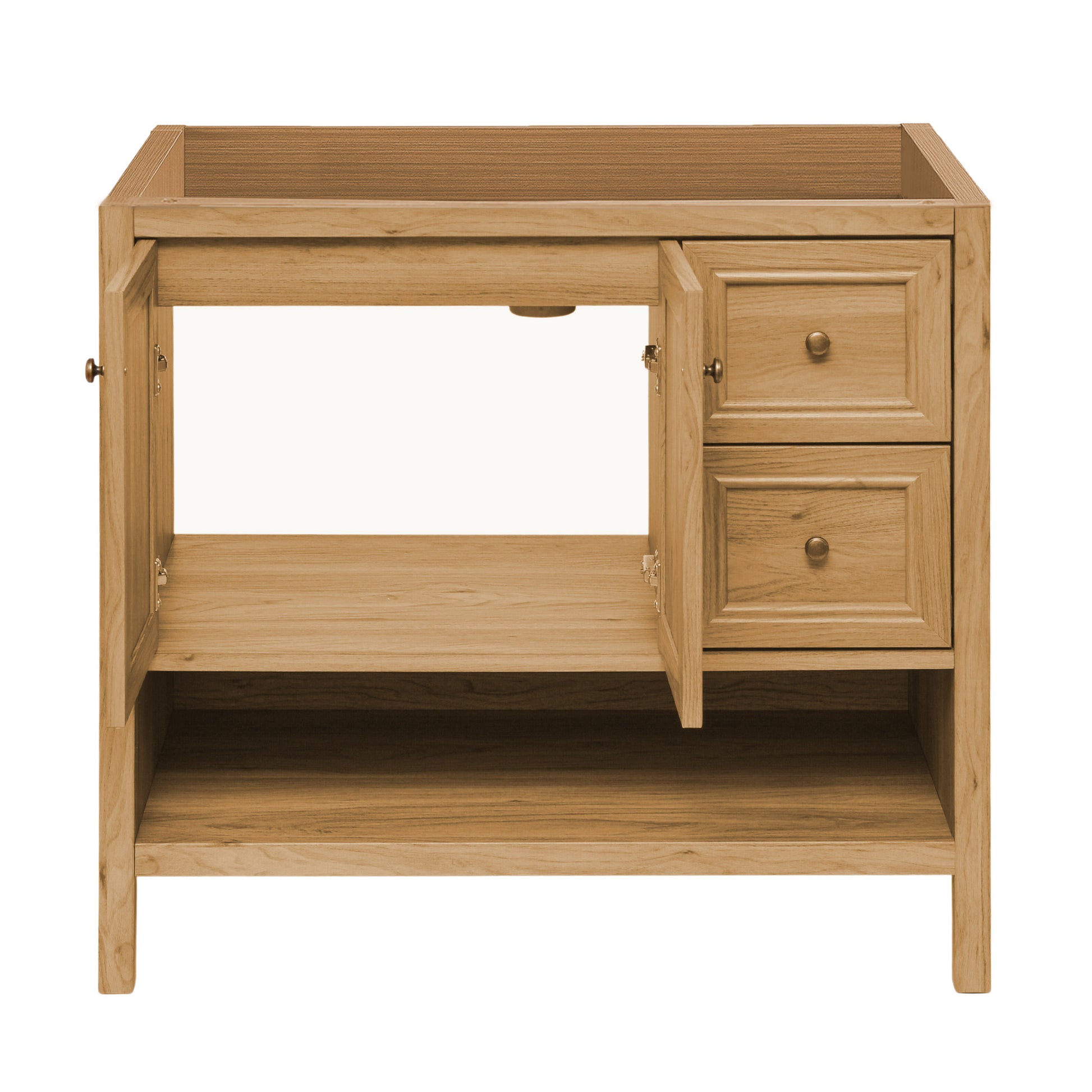 Swiss Madison Chateau 36-inch freestanding bathroom vanity in Golden Oak — view 4