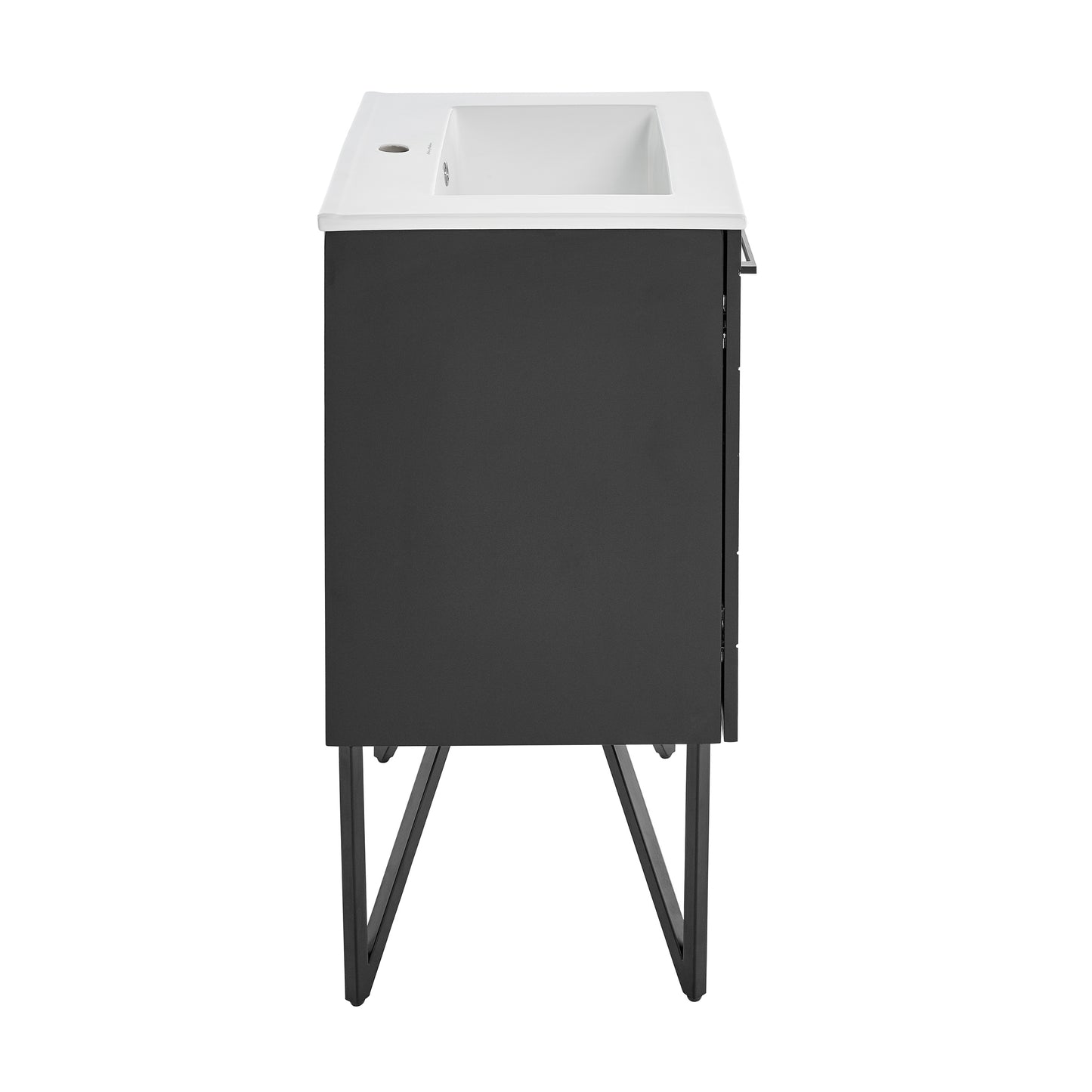 Swiss Madison, Annecy 24" Freestanding Bathroom Vanity in Phantom Black with Sink Top