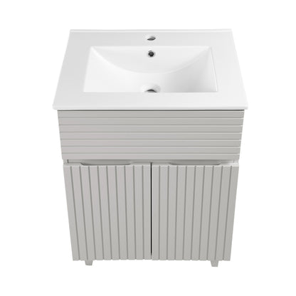Swiss Madison, Bernay 24" Bathroom Vanity in Shell