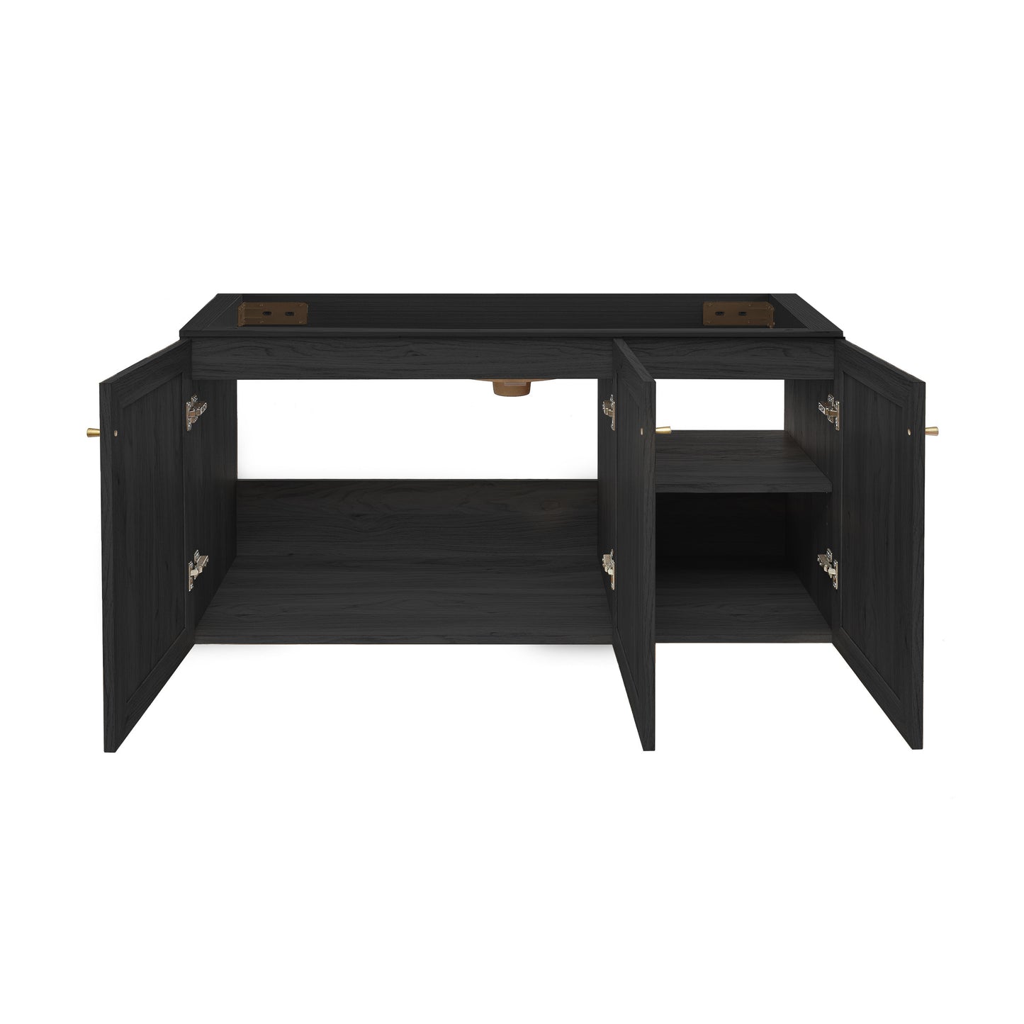 Swiss Madison, Classe 48" Wall-Mounted Bathroom Vanity Cabinet without Top in Black Oak