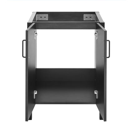 Swiss Madison, Avallon 24 Bathroom Vanity in Matte Black Cabinet Only