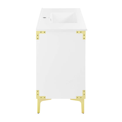 Swiss Madison, Voltaire 36" Freestanding Bathroom Vanity in White with Sink Top