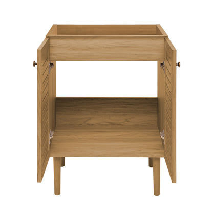 Swiss Madison, Bron 24" Freestanding Bathroom Vanity Cabinet without Top in Golden Oak