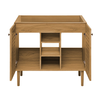 Swiss Madison Bron 36-inch freestanding bathroom vanity in Golden Oak — view 4