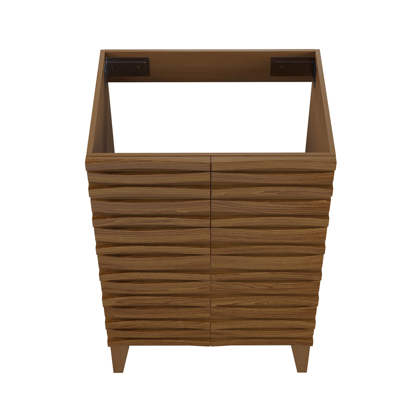 Swiss Madison, Cascade 24'' Bathroom Vanity in Brown Oak - Cabinet