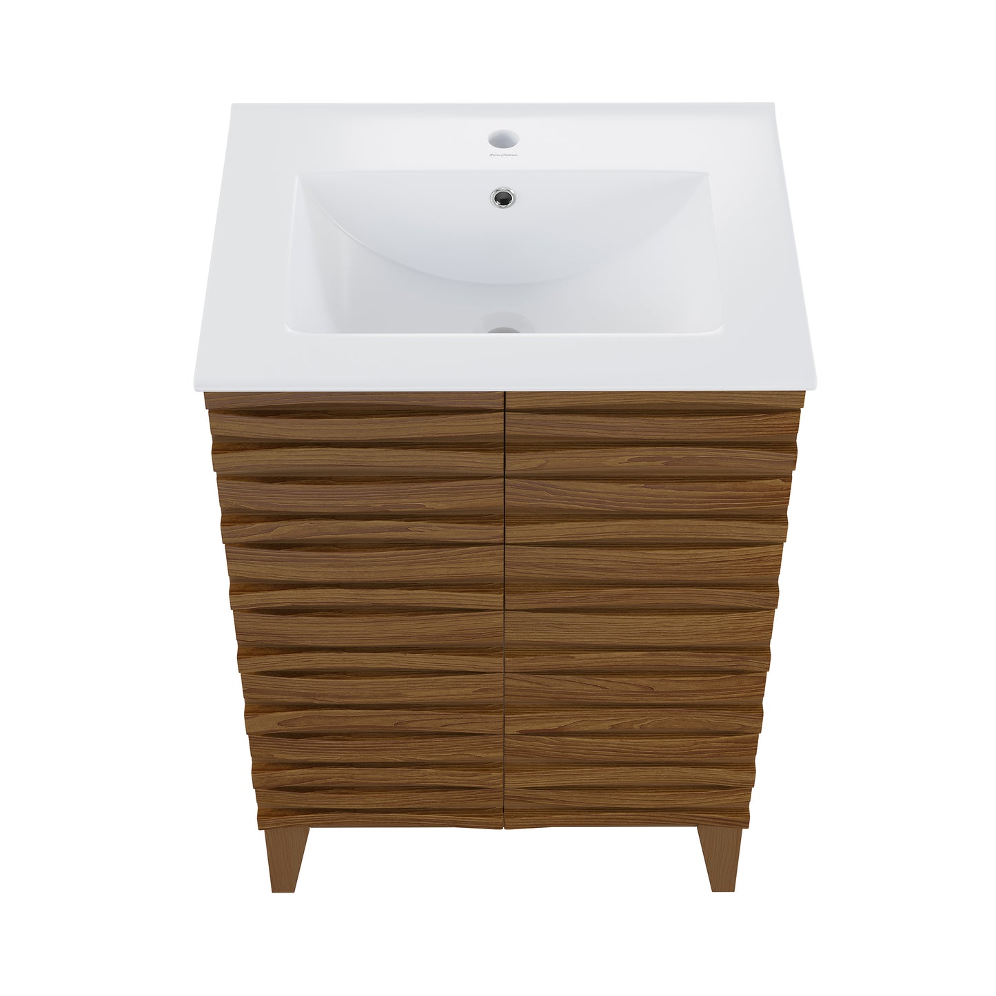 Swiss Madison, Cascade 24'' Bathroom Vanity in Brown Oak