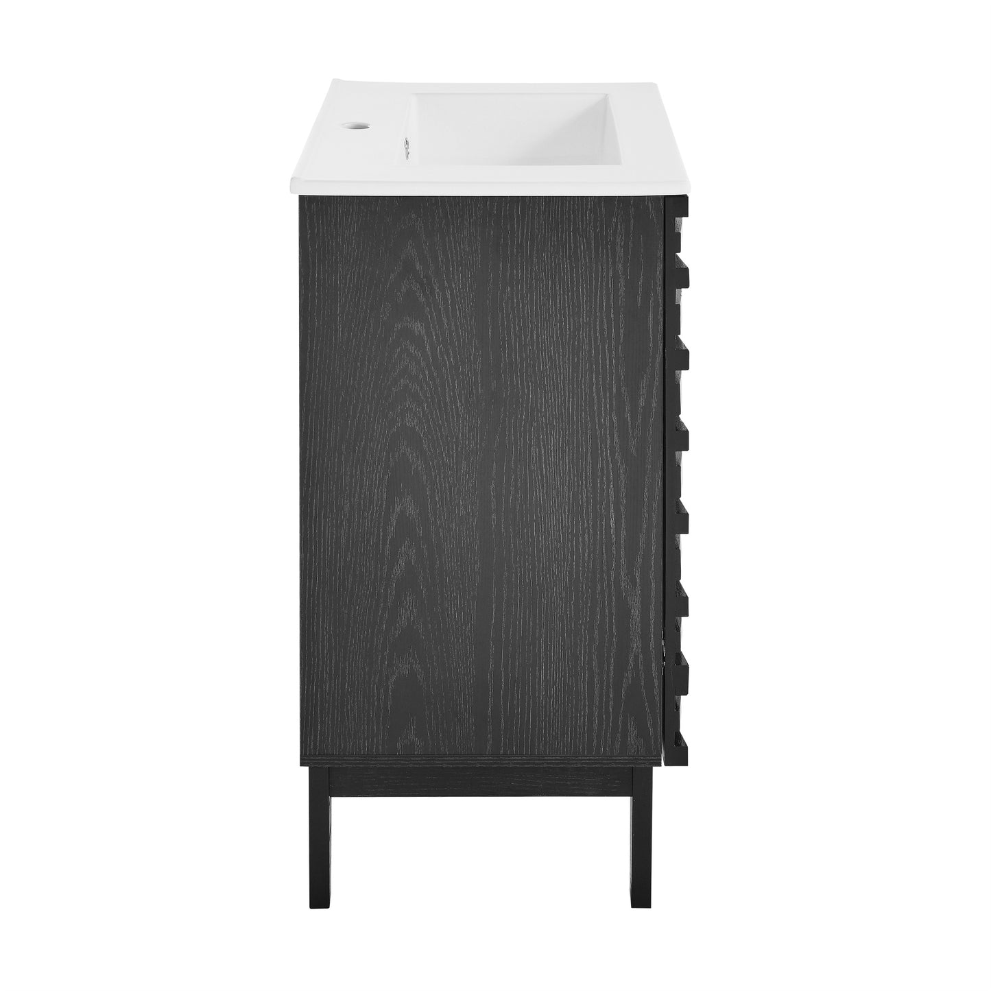 Swiss Madison, Cascade 24" Bathroom Vanity in Black