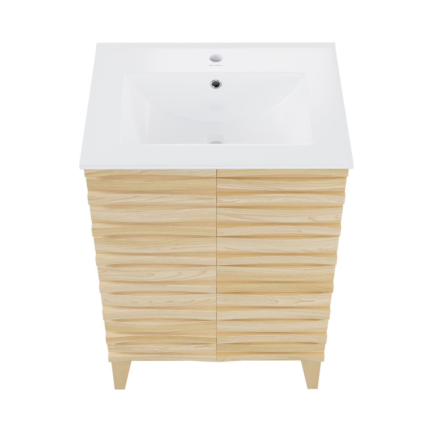 Swiss Madison, Cascade 24" Bathroom Vanity in Natural Oak