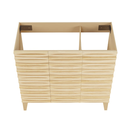Swiss Madison Cascade 36-inch bathroom vanity in Natural Oak - Cabinet — view 4