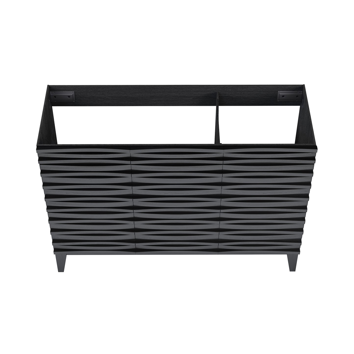 Swiss Madison, Cascade 48" Bathroom Vanity in Black - Cabinet