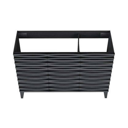 Swiss Madison, Cascade 48" Bathroom Vanity in Black - Cabinet