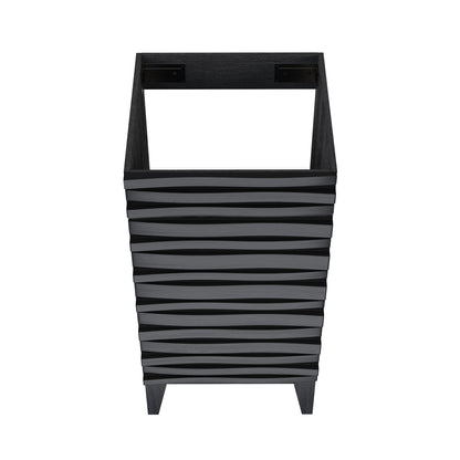 Swiss Madison, Cascade 18" Bathroom Vanity in Black - Cabinet