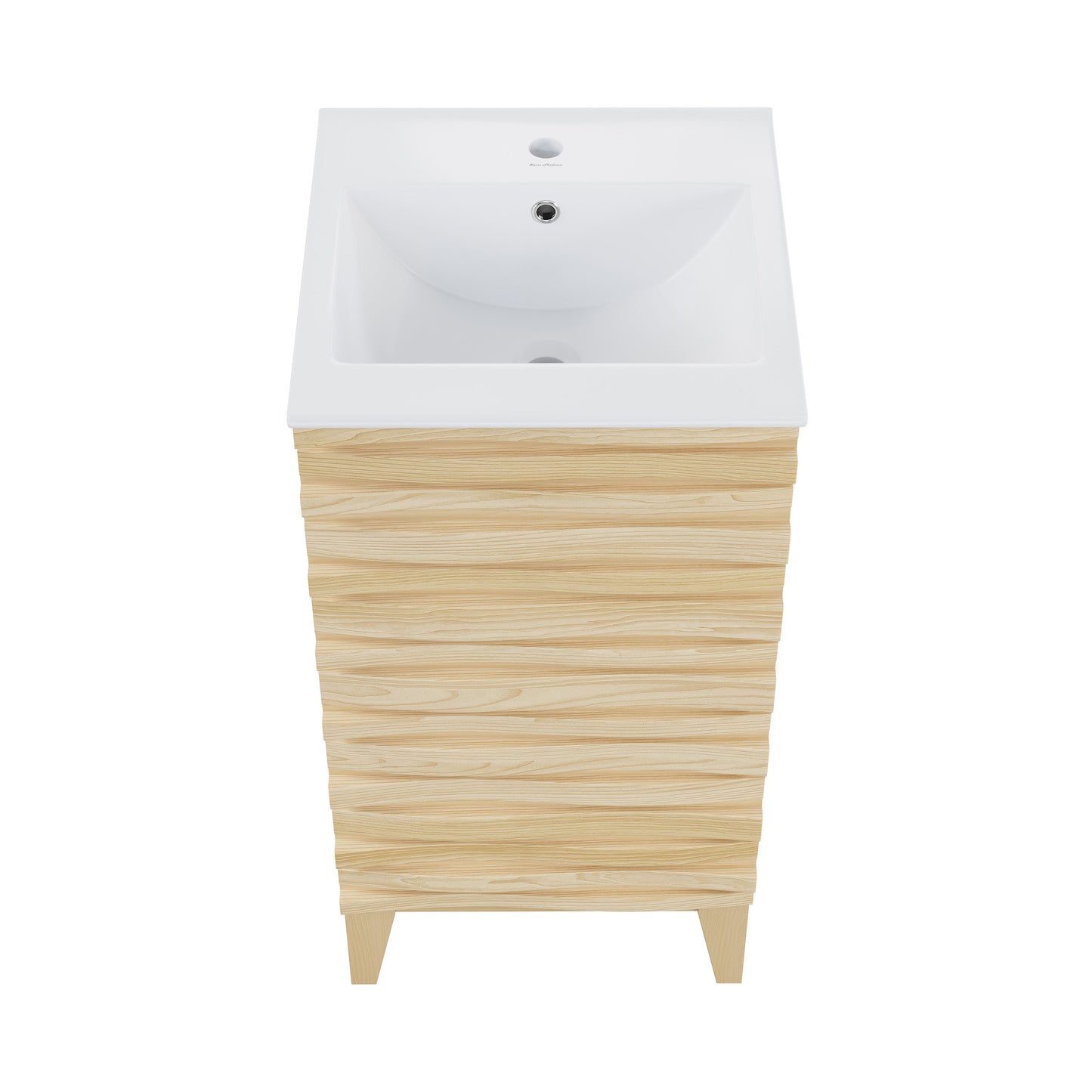 Swiss Madison, Cascade 18" Bathroom Vanity in Natural Oak