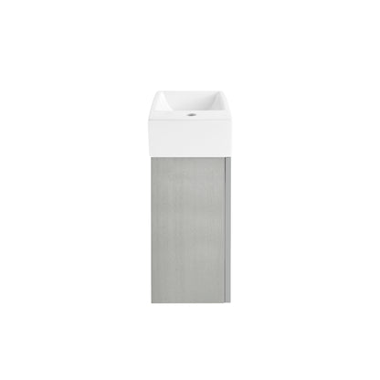 Swiss Madison, Colmer 18 Single, Brushed Grey, One Cabinet, Bathroom Vanity