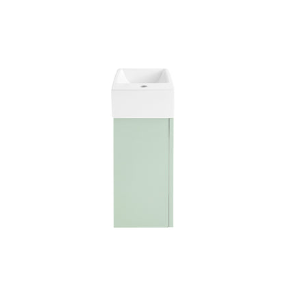 Swiss Madison, Colmer 18" Wall-Mounted Bathroom Vanity in Mint