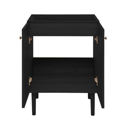 Swiss Madison, Bron 24" Freestanding Bathroom Vanity Cabinet without Top in Black Oak