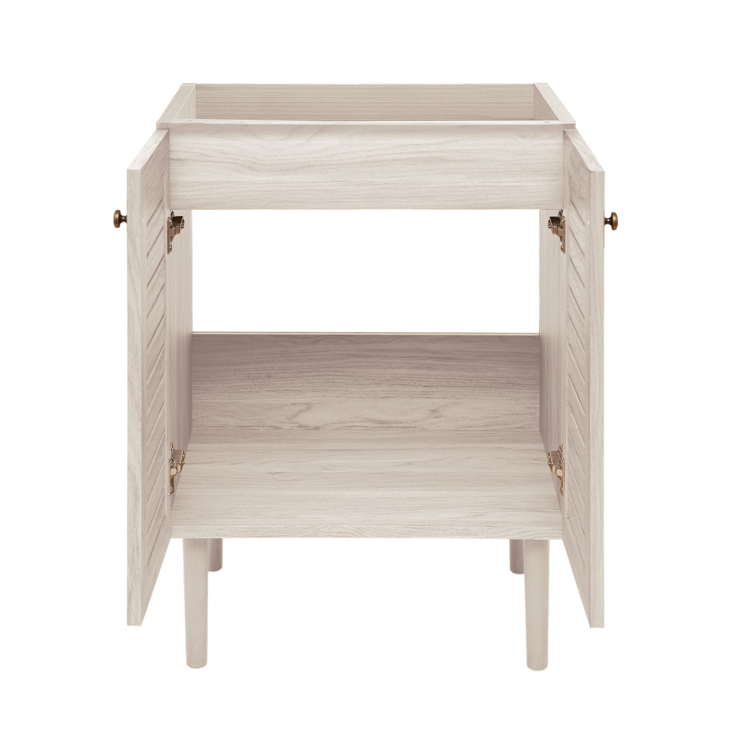 Swiss Madison, Bron 24" Freestanding Bathroom Vanity Cabinet without Top in White Oak