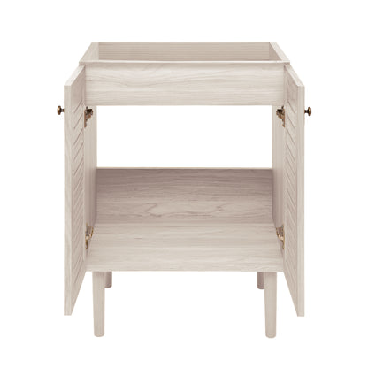 Swiss Madison, Bron 24" Freestanding Bathroom Vanity Cabinet without Top in White Oak