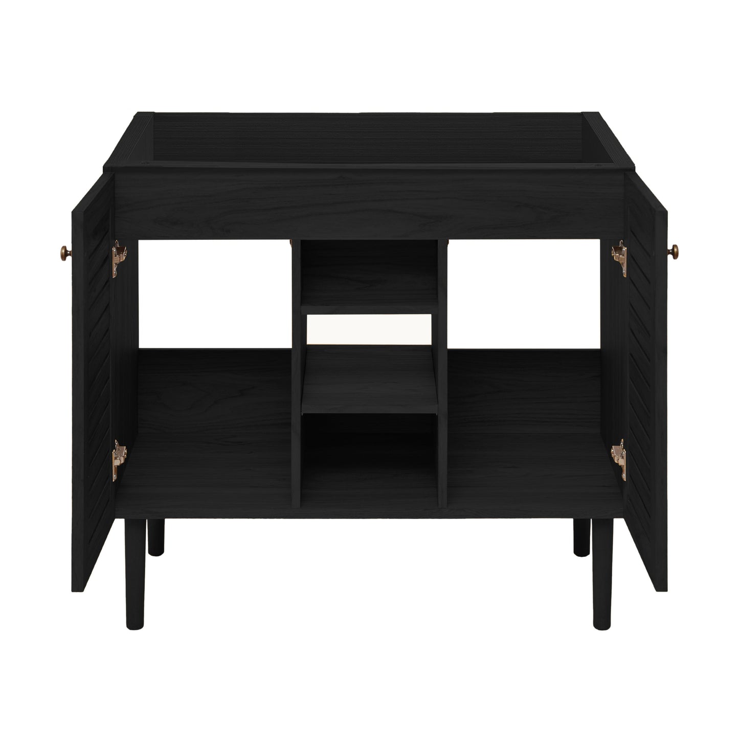 Swiss Madison, Bron 36" Freestanding Bathroom Vanity Cabinet without Top in Black Oak