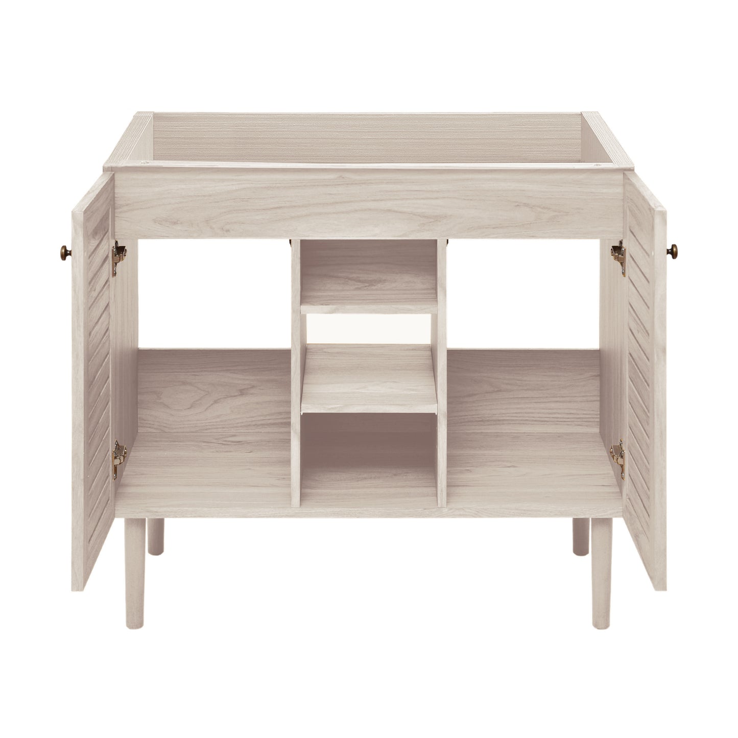 Swiss Madison, Bron 36" Freestanding Bathroom Vanity Cabinet without Top in White Oak