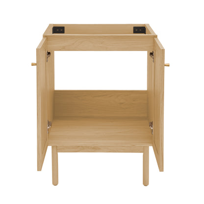 Swiss Madison, Classe 24" Freestanding Bathroom Vanity Cabinet without Top in Natural Oak
