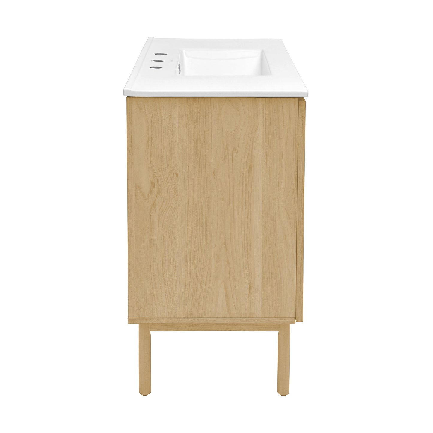 Swiss Madison Classe 36-inch freestanding bathroom vanity in Natural Oak — view 3