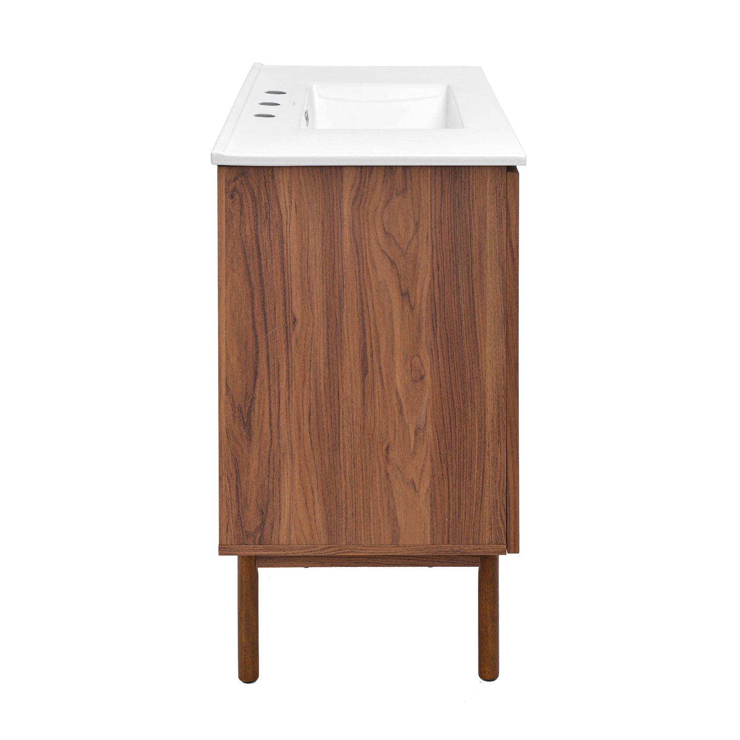 Swiss Madison Classe 36-inch freestanding bathroom vanity in Brown Oak — view 3