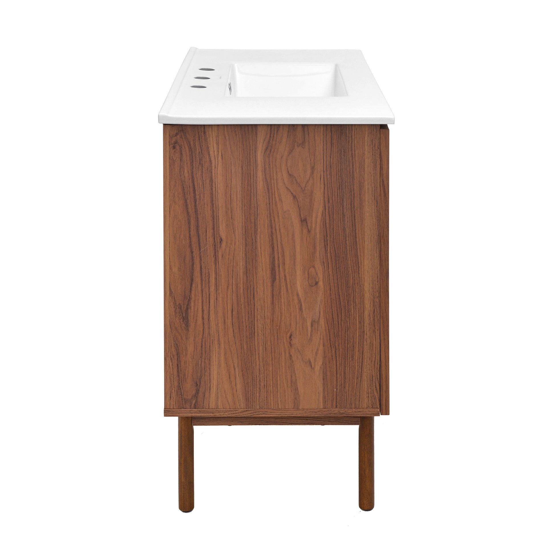 Swiss Madison Classe 36-inch freestanding bathroom vanity in Brown Oak — view 3