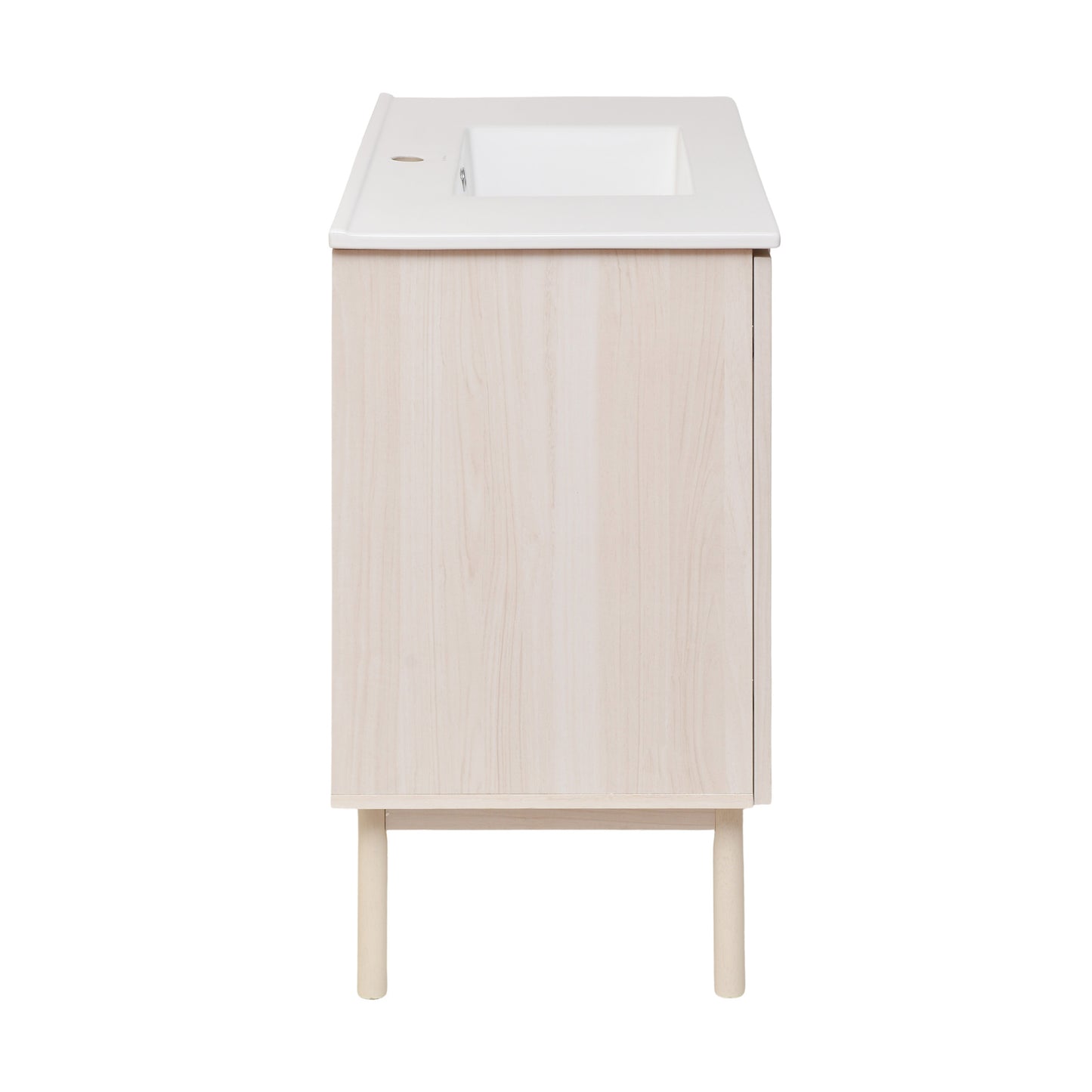 Swiss Madison, Classe 36" Freestanding Bathroom Vanity in White Oak with Sink Top