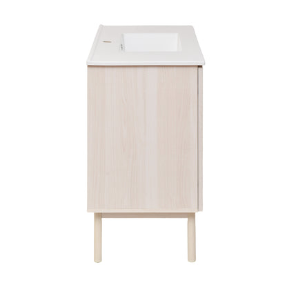 Swiss Madison, Classe 36" Freestanding Bathroom Vanity in White Oak with Sink Top