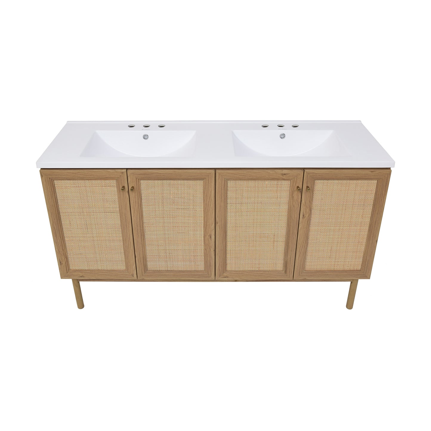 Swiss Madison Classe 60-inch freestanding bathroom vanity in Golden Oak — view 7