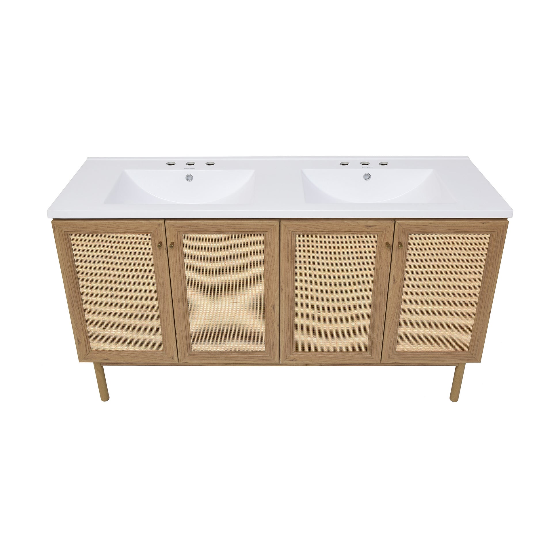Swiss Madison Classe 60-inch freestanding bathroom vanity in Golden Oak — view 7