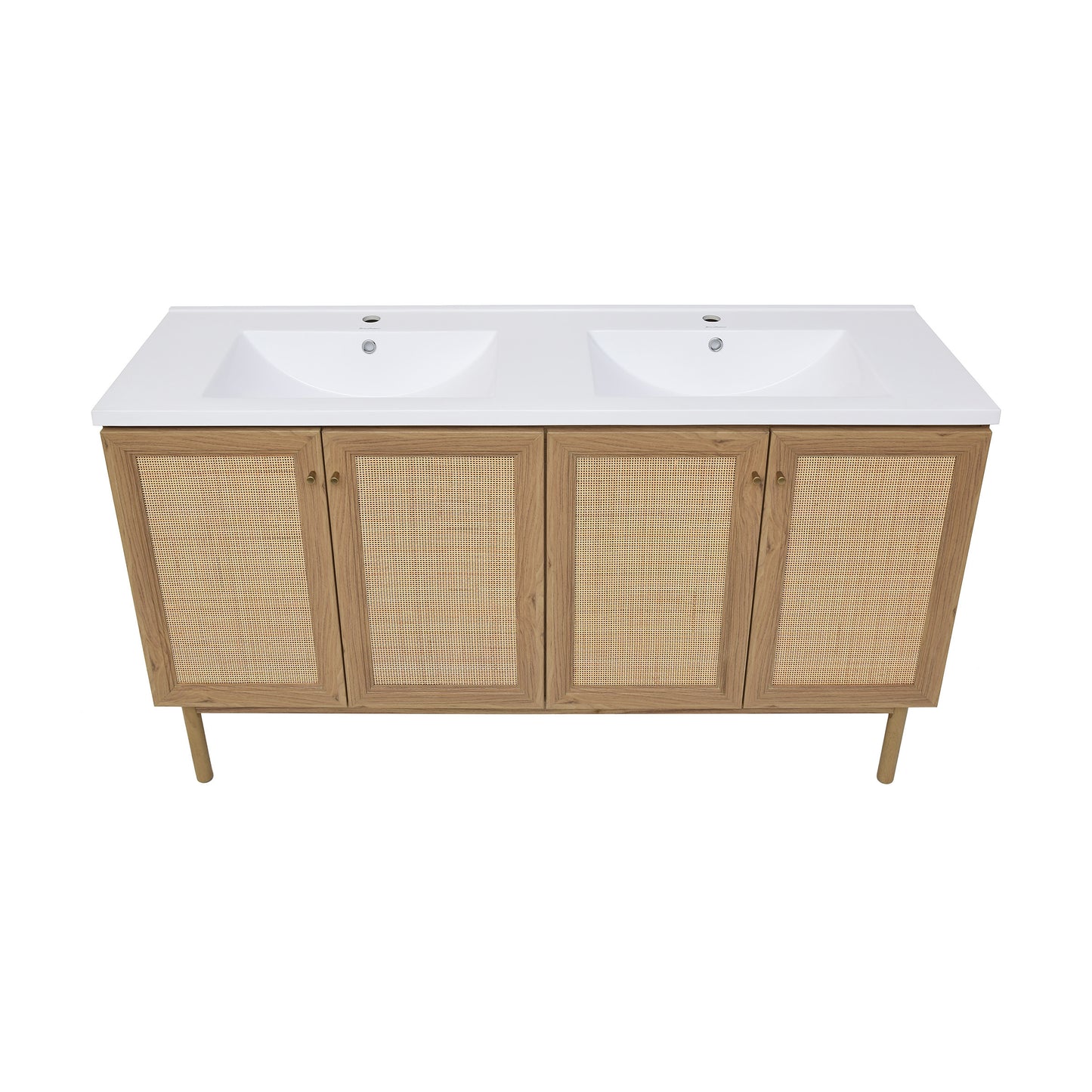 Swiss Madison Classe 60-inch freestanding bathroom vanity in Golden Oak — view 9