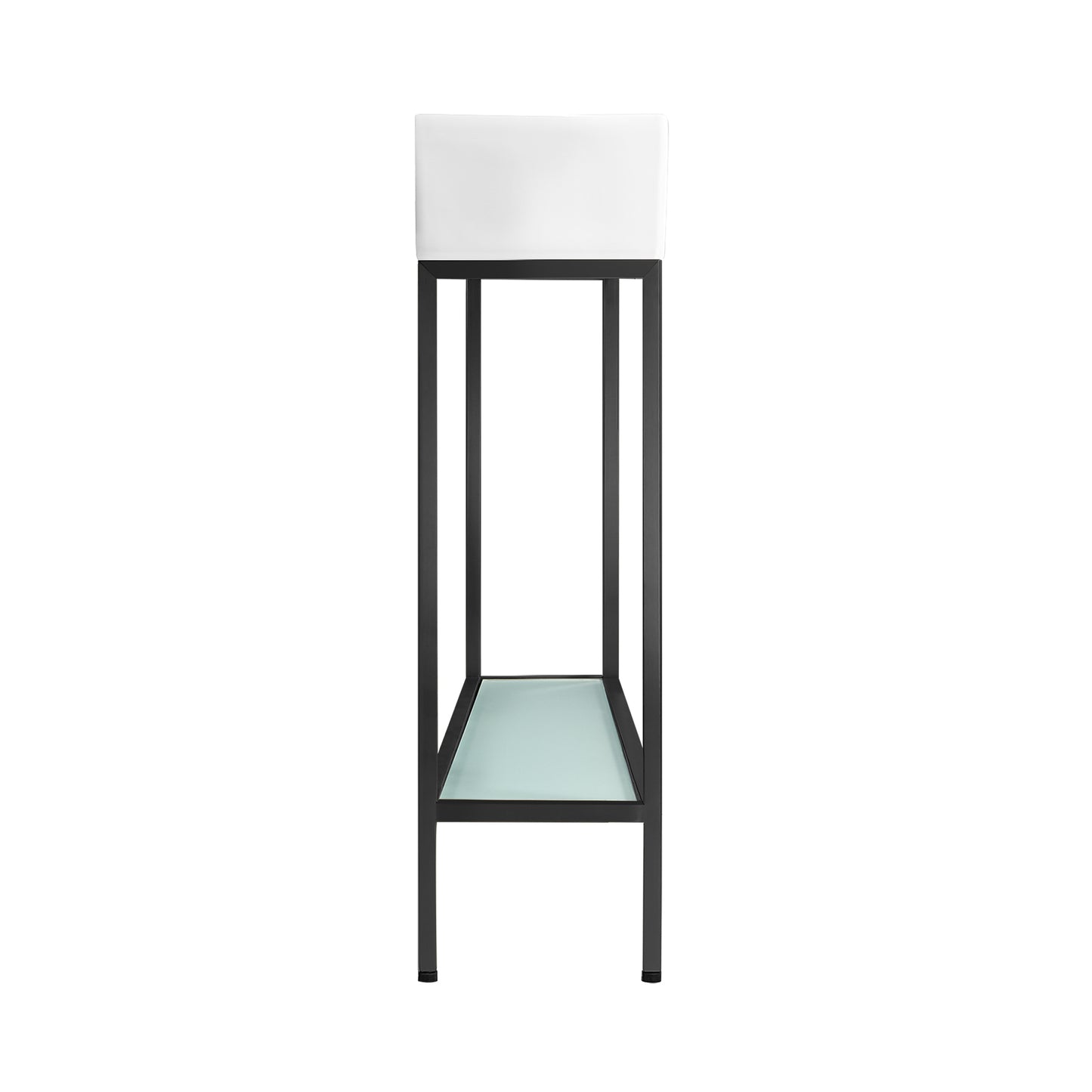 Swiss Madison, Pierre 19.5 Single, Freestanding, Open Shelf, Matte Black Frame Bathroom Vanity
