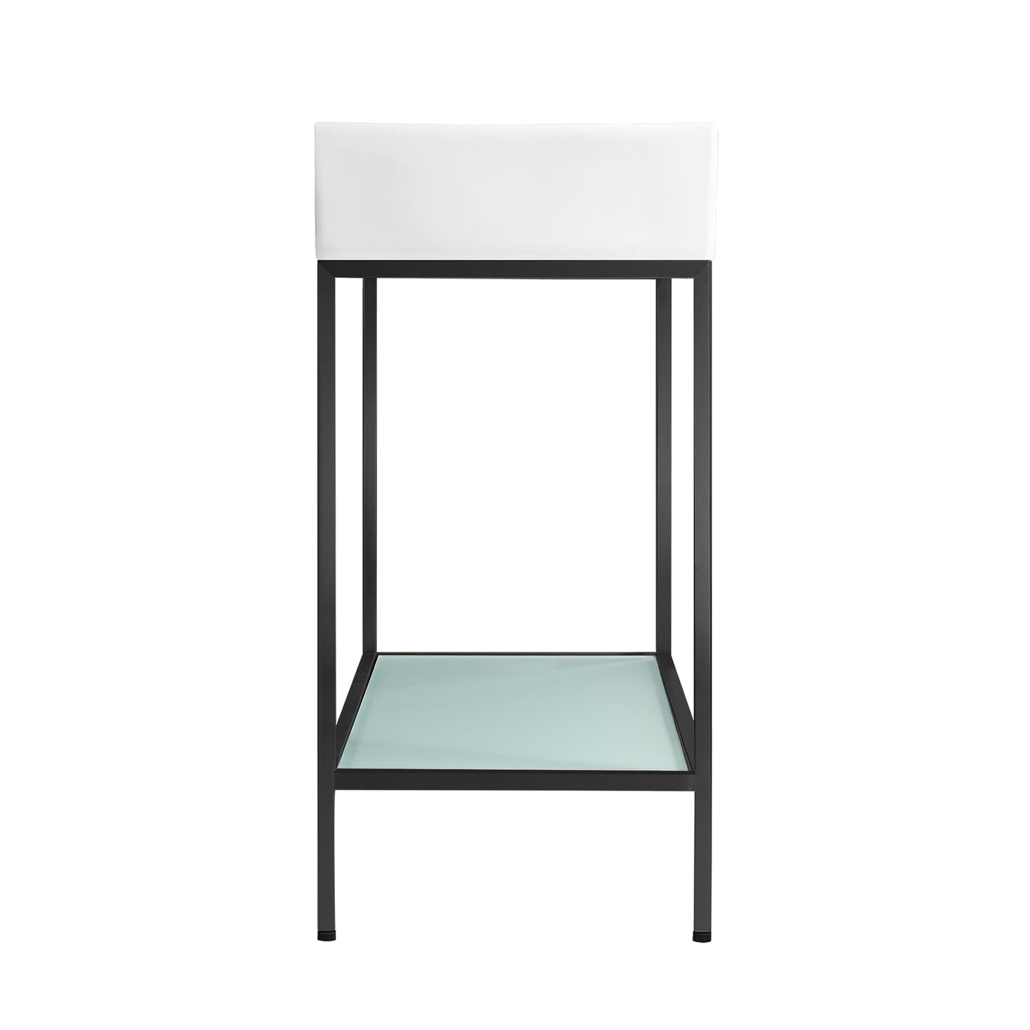 Swiss Madison, Pierre 32" Open Shelf Black Frame Freestanding Bathroom Vanity with Sink Top