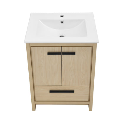 Swiss Madison, Virage 24 Freestanding, Bathroom Vanity in Natural Oak
