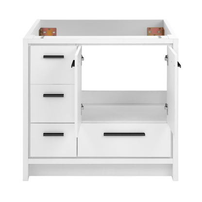 Swiss Madison, Virage 36 Freestanding, Bathroom Vanity in Glossy White - Cabinet
