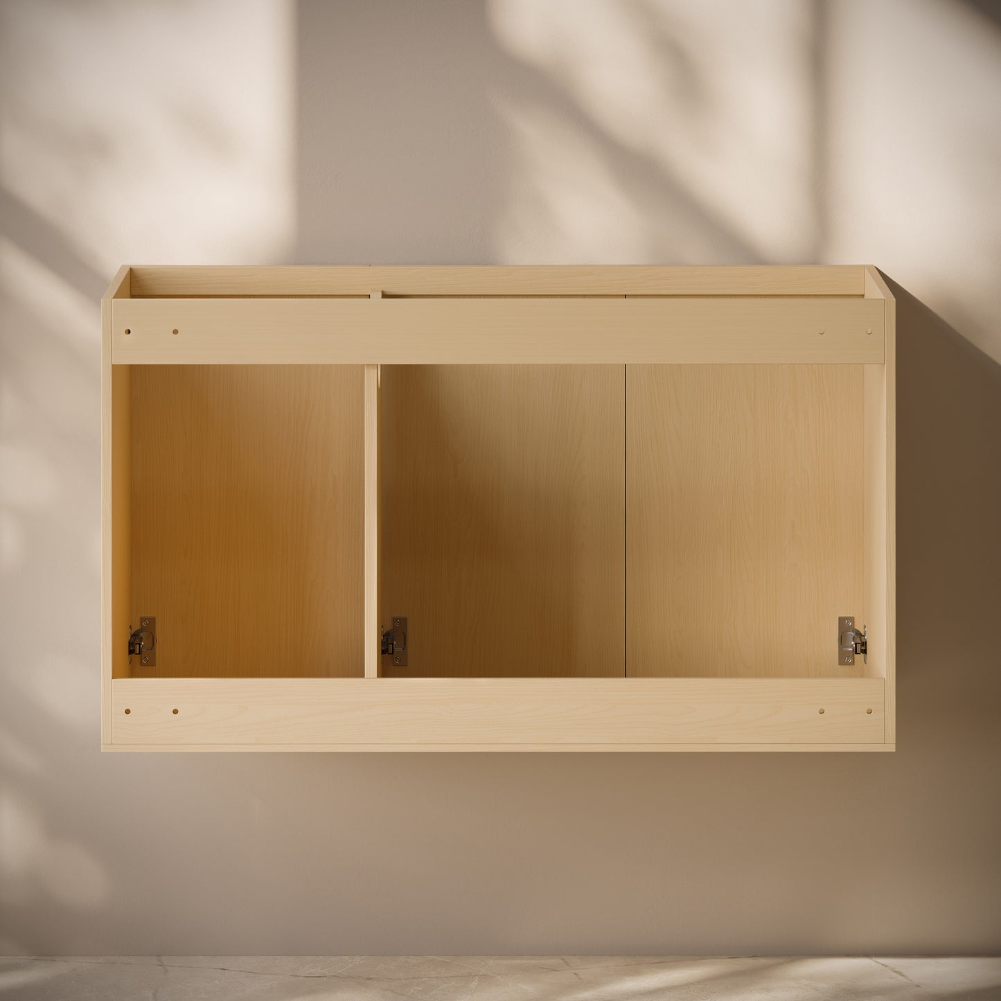 Swiss Madison, Cascade 36" Wall-Mounted Bathroom Vanity Cabinet without Top in Natural Oak