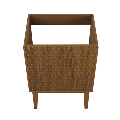 Swiss Madison, Bosse 24" Freestanding Bathroom Vanity Cabinet without Top in Brown Oak