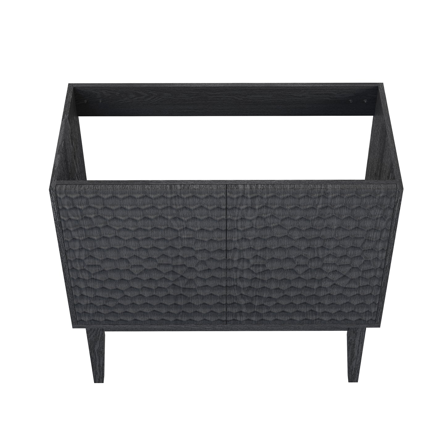 Swiss Madison, Bosse 36" Freestanding Bathroom Vanity Cabinet without Top in Black Oak